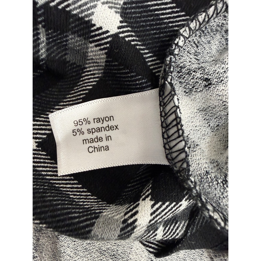 Lane Bryant Black White Plaid Swing Tunic Sleeveless Top 14/16 NWT - Picture 8 of 12